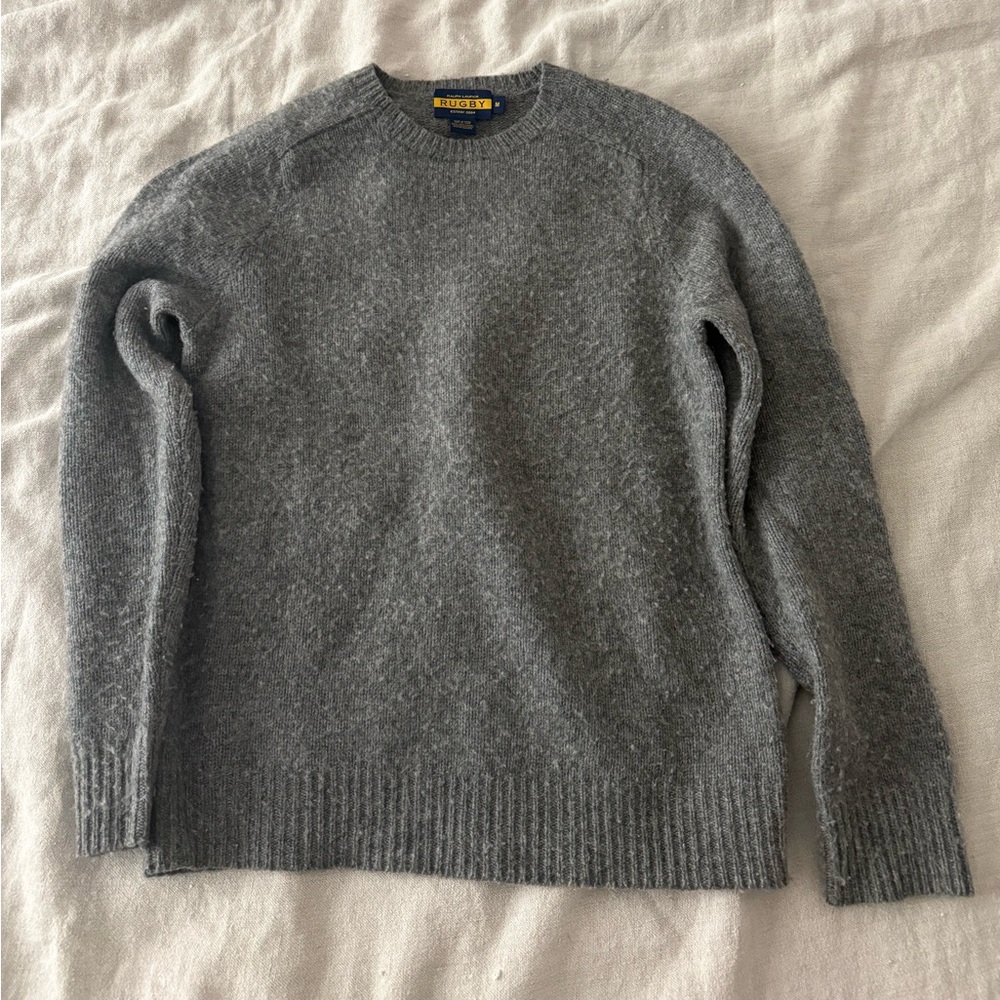 Ralph Lauren Gray Crewneck Sweater - 100% Wool